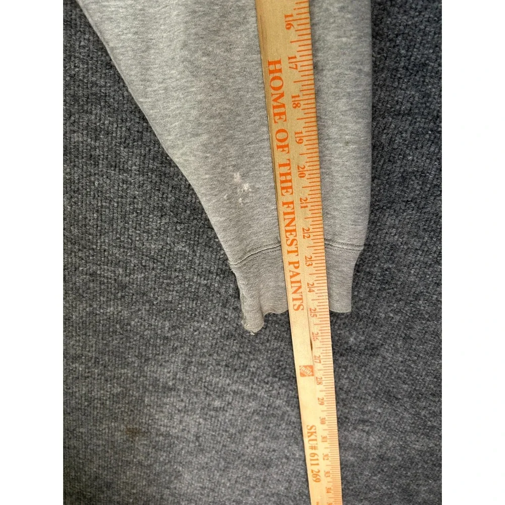 VTG Nike Team Texas Longhorns Full Zip Hoodie Men's Gray Fleece Sports - Large